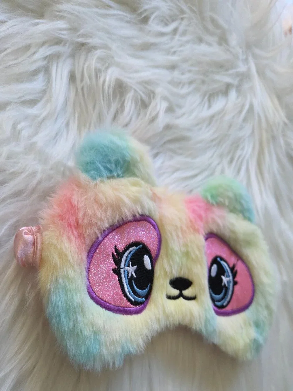 Rainbow Panda Sleep Mask